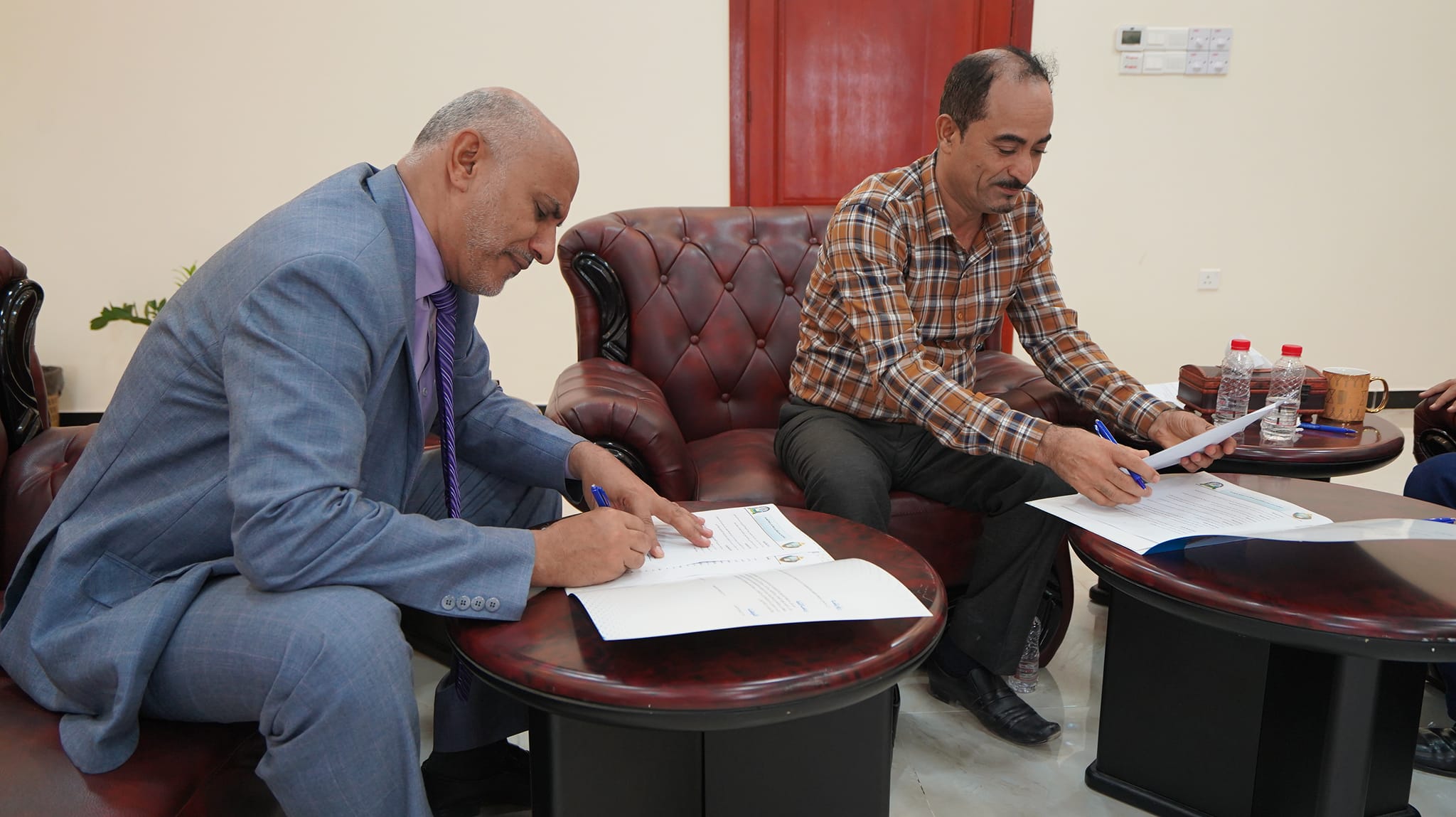 President of Saba University visits the main center of the University of Science and Technology, Aden